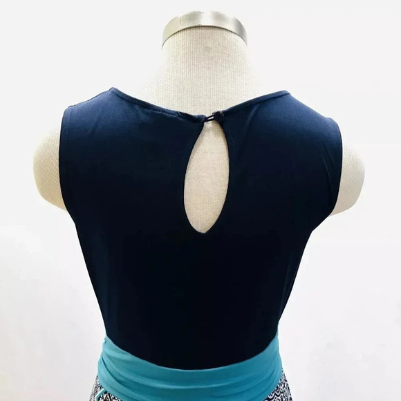 ENFOCUS STUDIO Women Sleeveless Full Length Floral Multi-Colored Dress Size 6 - Picture 9 of 13